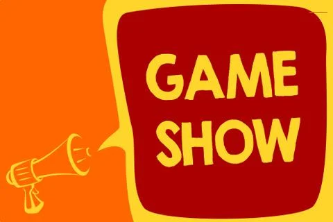 Handwriting text Game Show. Concept meaning Program in television or radio with 스톡 일러스트