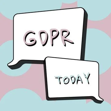 Handwriting text Gdpr. Concept meaning regulation in EU law on data protection Stock Illustration