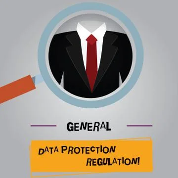 Handwriting text General Data Protection Regulation. Concept meaning Information Stock Illustration