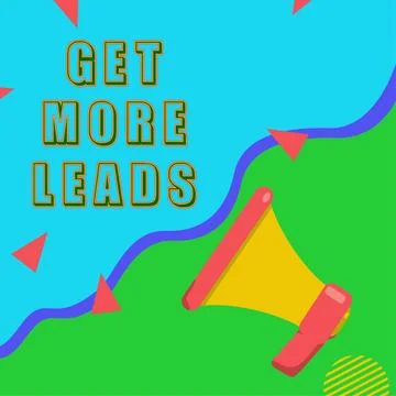 Handwriting text Get More Leads. Word for Inbound Marketing Process of 스톡 일러스트