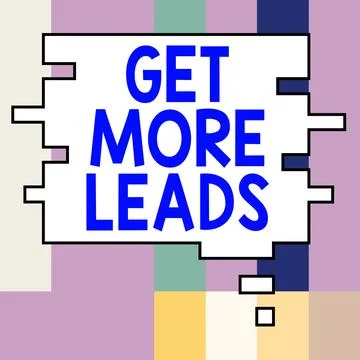 Handwriting text Get More Leads. Internet Concept Inbound Marketing Process of Stockillustratie