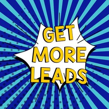 Handwriting text Get More Leads. Business overview Inbound Marketing Process of 스톡 일러스트