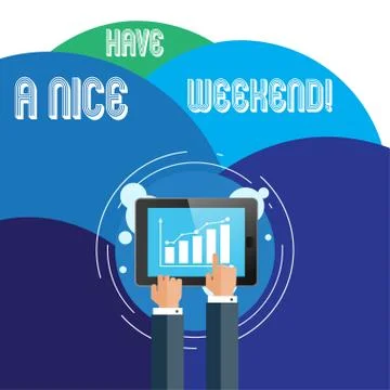 Handwriting text Have A Nice Weekend. Concept meaning wishing someone that Stock-Illustration