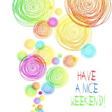 Handwriting text Have A Nice Weekend. Concept meaning wishing someone that 库存插图
