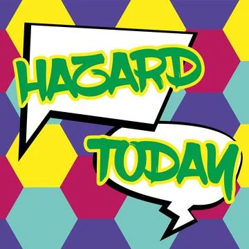 Handwriting text Hazard. Internet Concept account or statement describing the Stock Illustration