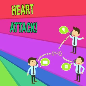 Handwriting text Heart Attack. Concept meaning sudden occurrence of coronary Stock Illustration