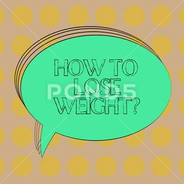Handwriting text How To Lose Weightquestion. Concept meaning Strategies to get Stock Illustration