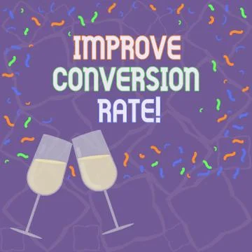 Handwriting text Improve Conversion Rate. Concept meaning Increase the Illustration