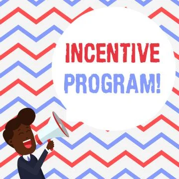 Handwriting text Incentive Program. Concept meaning specific scheme used to Illustrazione stock