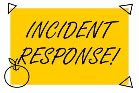 Handwriting text Incident Response. Concept meaning addressing and analysisaging Stock Illustration
