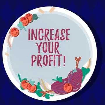 Handwriting text Increase Your Profit. Concept meaning Make more money Improve Stock Illustration