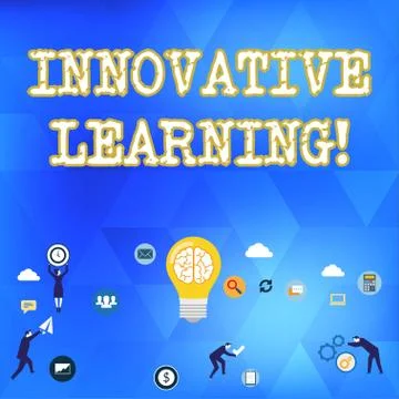 Handwriting text Innovative Learning. Concept meaning Interdisciplinary teaching Stock Illustration