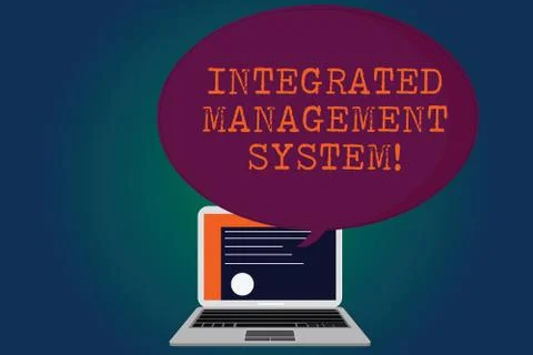Handwriting text Integrated Management System. Concept meaning combines all イラスト素材