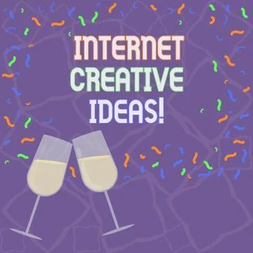 Handwriting text Internet Creative Ideas. Concept meaning ability to make new Stock Illustration