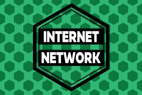 Handwriting text Internet Network. Concept meaning connects computers together Stock Illustration