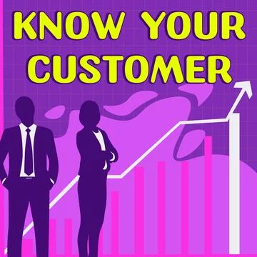 Handwriting text Know Your Customer. Concept meaning Marketing creating a poll Stock Illustration