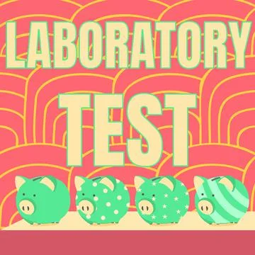 Handwriting text Laboratory Test. Internet Concept Determination of a medical 스톡 일러스트