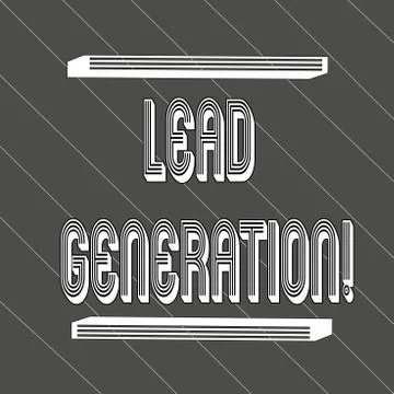 Handwriting text Lead Generation. Concept meaning process identifying and イラスト素材