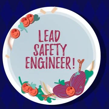Handwriting text Lead Safety Engineer. Concept meaning develop policies to イラスト素材