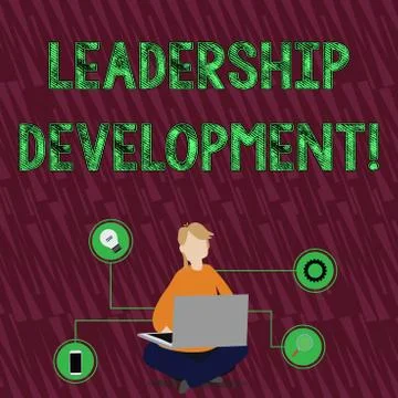Handwriting text Leadership Development. Concept meaning program that makes 스톡 일러스트