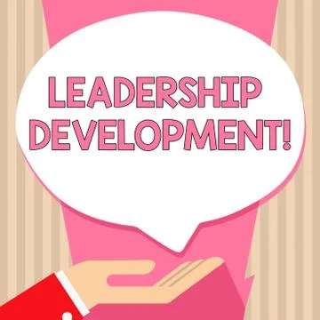 Handwriting text Leadership Development. Concept meaning program that makes Illustrazione stock