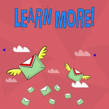 Handwriting text Learn More. Concept meaning Study harder Develop new skills 스톡 일러스트
