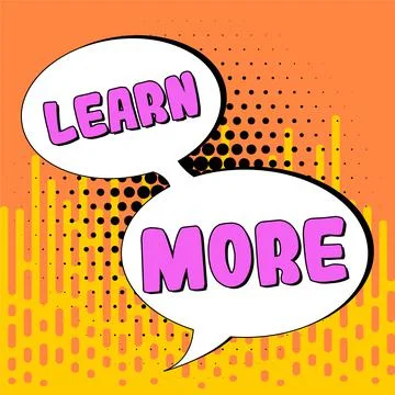 Handwriting text Learn More. Word Written on Deepen knowledge of the thing you Stock Illustration