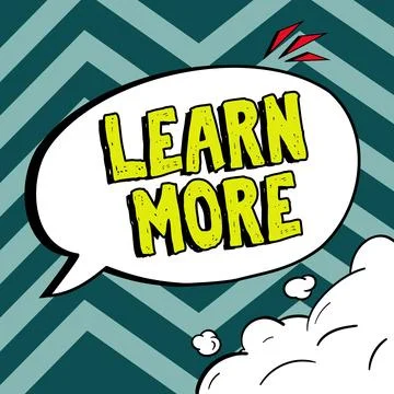 Handwriting text Learn More. Word Written on Deepen knowledge of the thing you Illustrazione stock