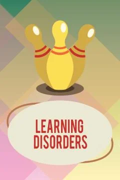 Handwriting text Learning Disorders. Concept meaning inadequate development of Stockillustratie