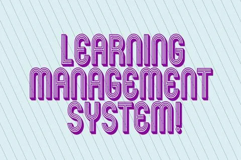 Handwriting text Learning Management System. Concept meaning software イラスト素材