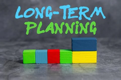 Handwriting text Long Term Planning. Business showcase establishing goals that Stock Photos
