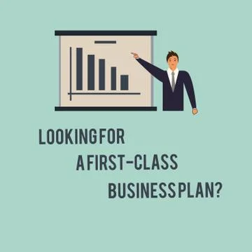 Handwriting text Looking For A First Class Business Plan. Concept meaning High Stock Illustration