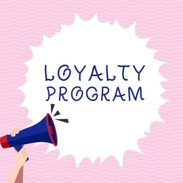 Handwriting text Loyalty Program. Internet Concept marketing effort that provide Illustrazione stock