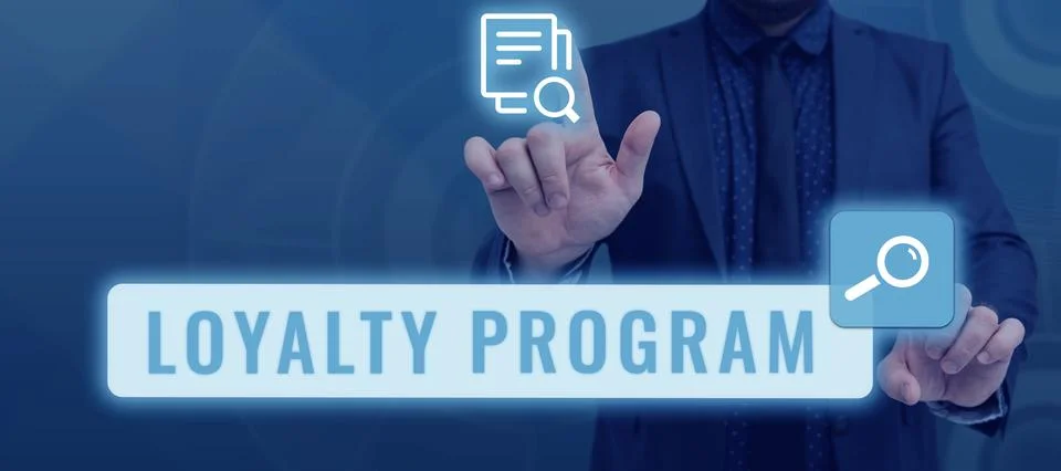 Handwriting text Loyalty Program. Internet Concept marketing effort that provide Stock Photos