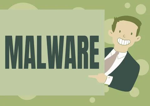 Handwriting text Malware. Conceptual photo malicious software or file that is Stock-Illustration