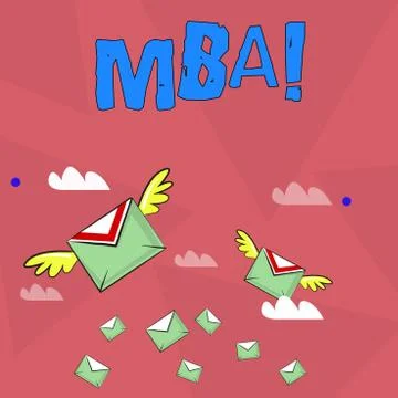 Handwriting text Mba. Concept meaning Master of Business Administration Advance Stock Illustration