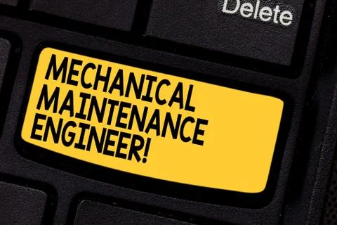 Handwriting text Mechanical Maintenance Engineer. Concept meaning Responsible 写真素材