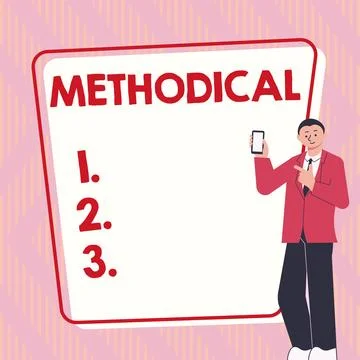 Handwriting text Methodical. Business approach System of Methods used in a study イラスト素材
