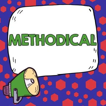 Handwriting text Methodical. Business overview System of Methods used in a study イラスト素材