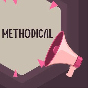 Handwriting text Methodical. Internet Concept System of Methods used in a study Stock Illustration