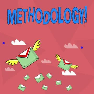 Handwriting text Methodology. Concept meaning System of Methods used in a study Stock Illustration
