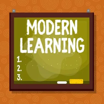 Handwriting text Modern Learning. Concept meaning flexible and agile setup イラスト素材