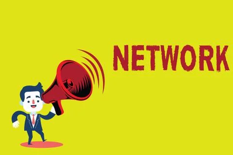 Handwriting text Network. Concept meaning Group system of interconnected showing 스톡 일러스트