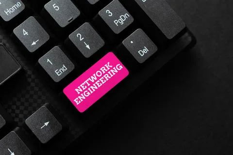Handwriting text Network Engineering. Business overview professional who has the Stock Photos