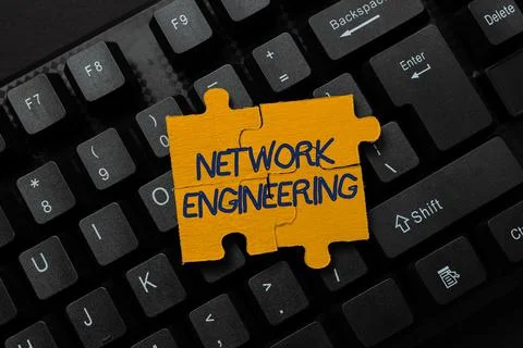 Handwriting text Network Engineering. Concept meaning professional who has the Stock Photos