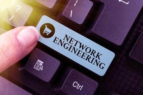 Handwriting text Network Engineering. Internet Concept professional who has the Stock Photos