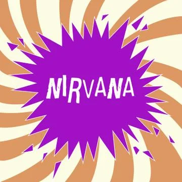 Handwriting text Nirvana. Concept meaning Transcendent state of mind Meditation Stock Illustration