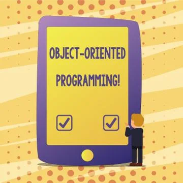 Handwriting text Object Oriented Programming. Concept meaning Language model イラスト素材