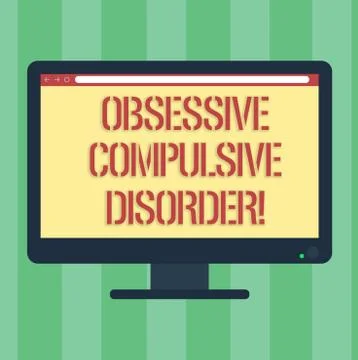 Handwriting text Obsessive Compulsive Disorder. Concept meaning Person has Illustrazione stock