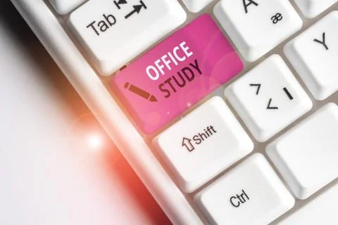 Handwriting text Office Study. Concept meaning any location or venue where a 写真素材